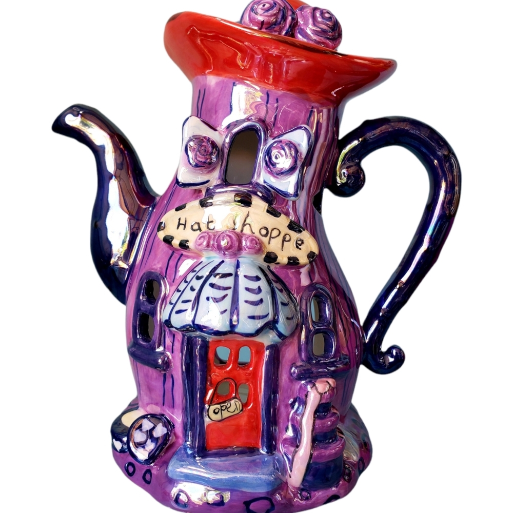 Dress Shop Purple Candle Holder